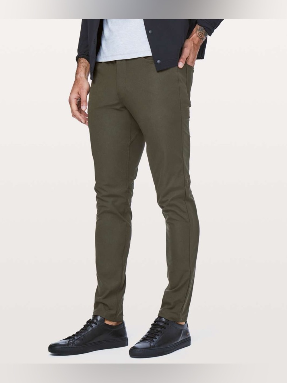 Lululemon ABC Pant Slim 30” L Warpstreme DKOV Dark Olive Green Men’s Size 38